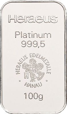 100g Platinum von Heraeus bei Auvesta
